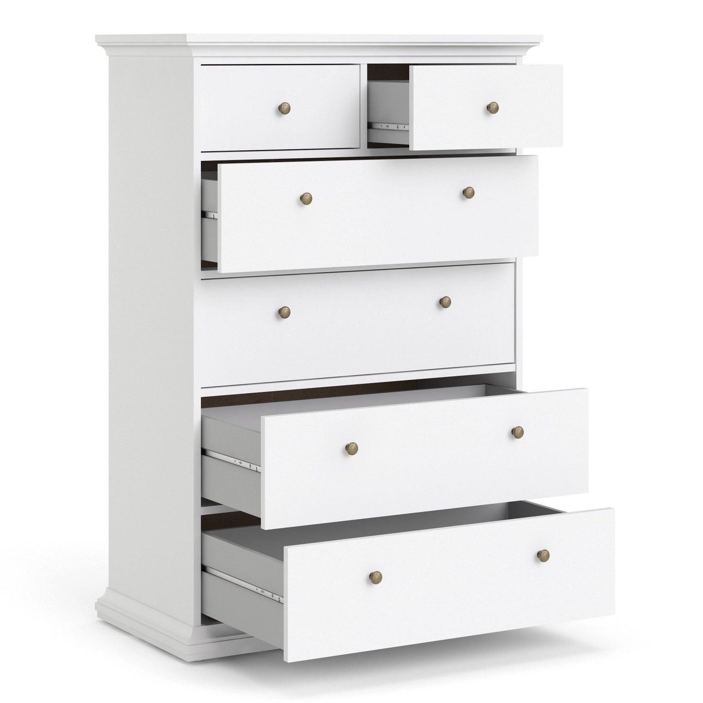 Furniture To Go Paris Chest of 6 Drawers in White