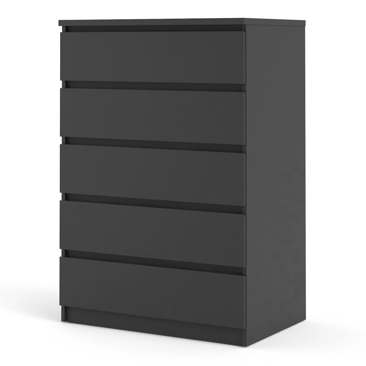 Furniture To Go Naia Chest of 5 Drawers in Black Matt