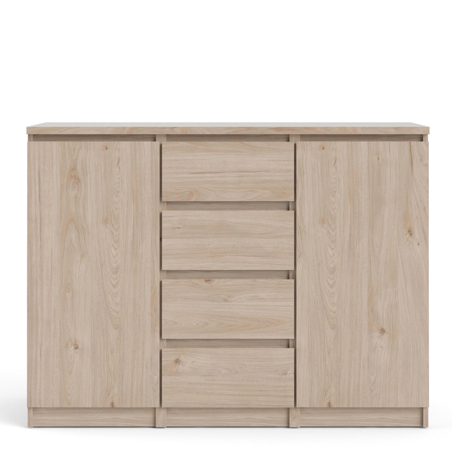 Furniture To Go Naia Sideboard 4 Drawers 2 Doors in Jackson Hickory Oak