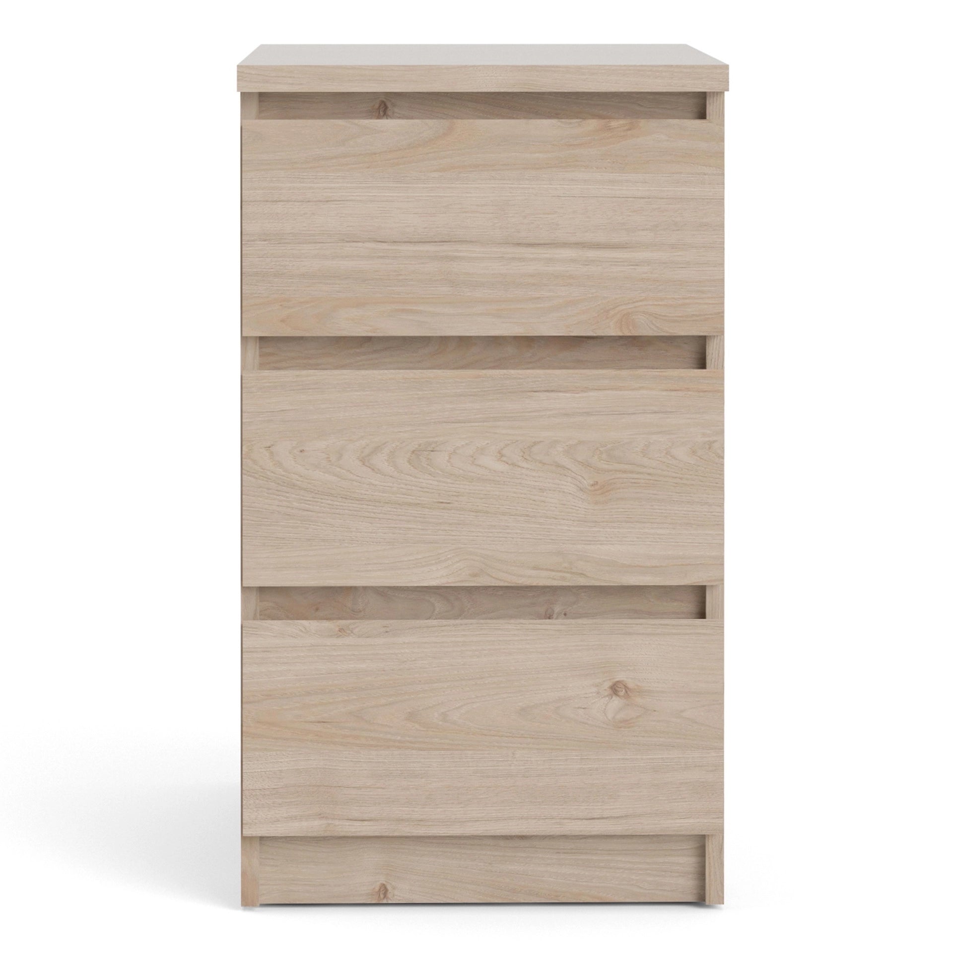 Furniture To Go Naia Bedside 3 Drawers in Jackson Hickory Oak