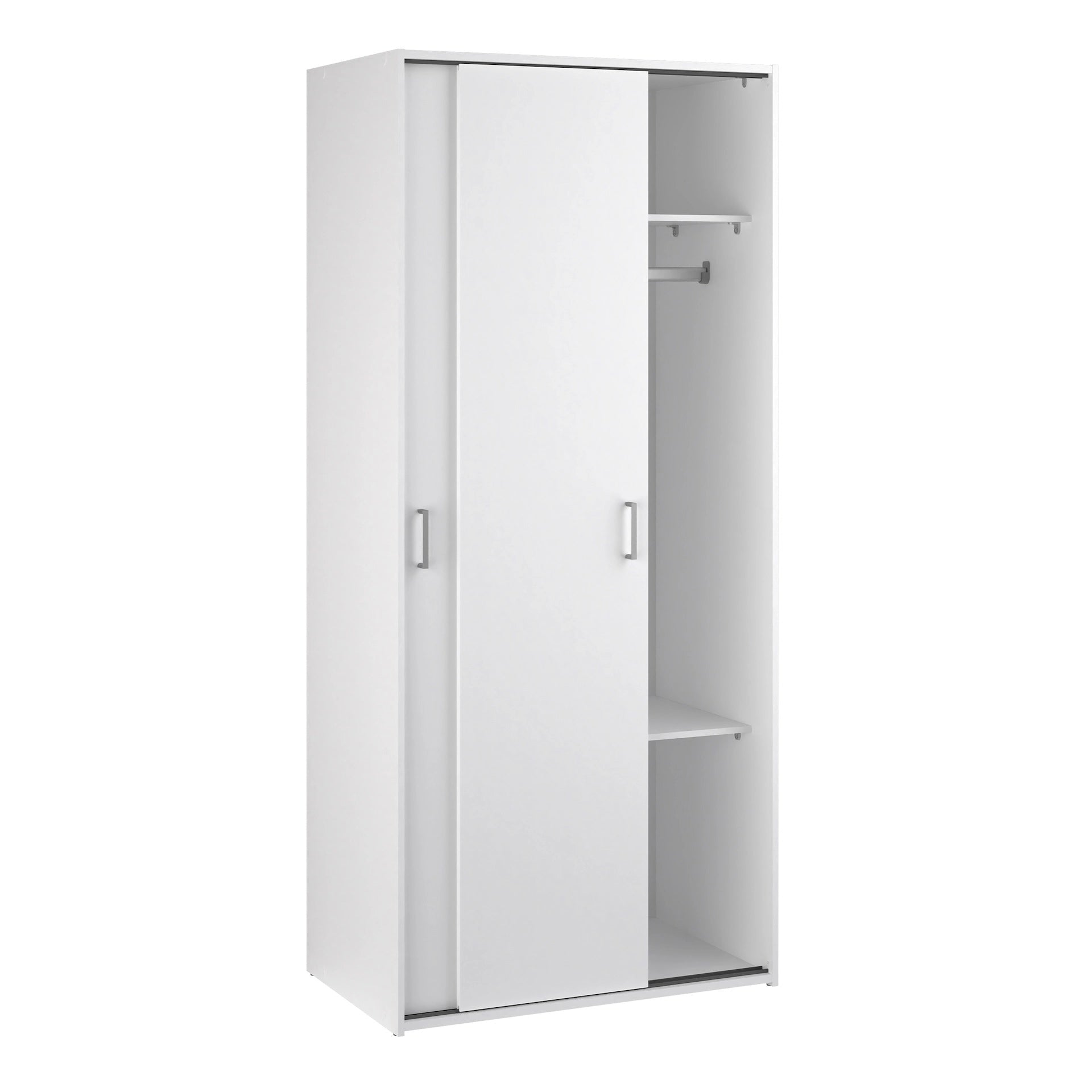 Furniture To Go Space Wardrobe with 2 Sliding Doors in White