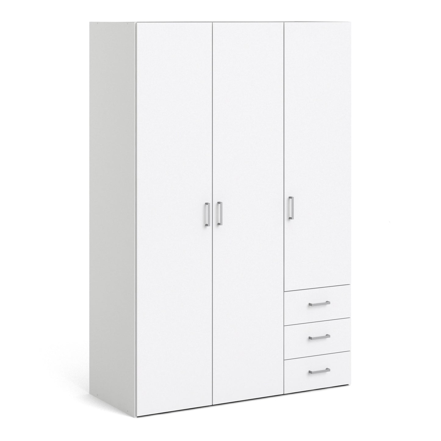 Furniture To Go Space Wardrobe with 3 Doors + 3 Drawers White 1750