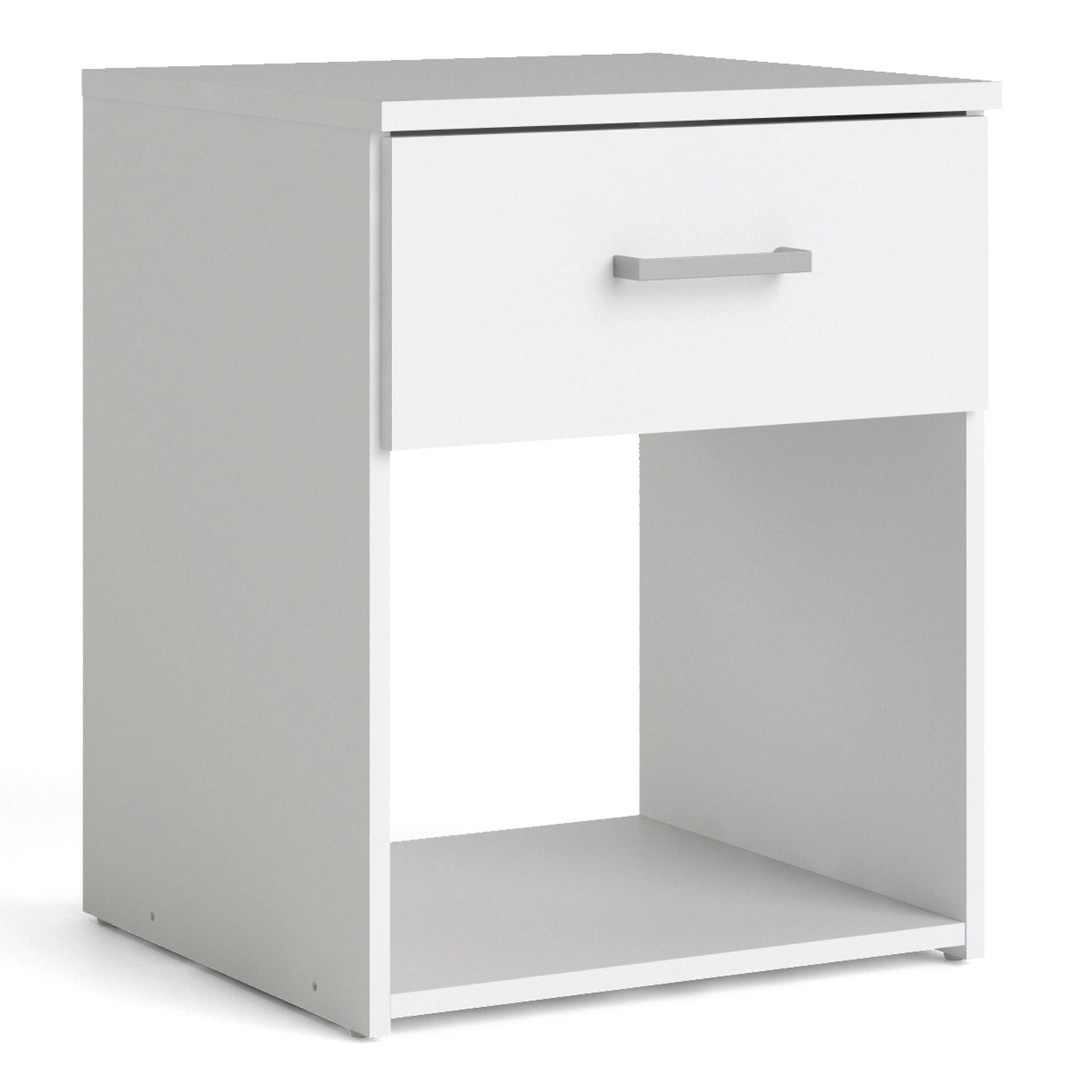 Furniture To Go Space Bedside 1 Drawer in White