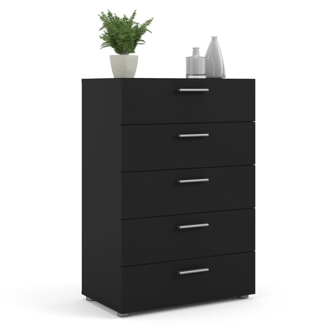Furniture To Go Pepe Chest of 5 Drawers in Black