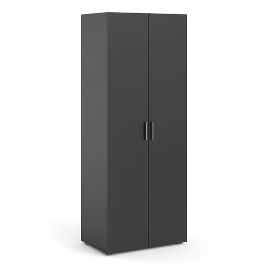 Furniture To Go Pepe Wardrobe with 2 Doors in Black
