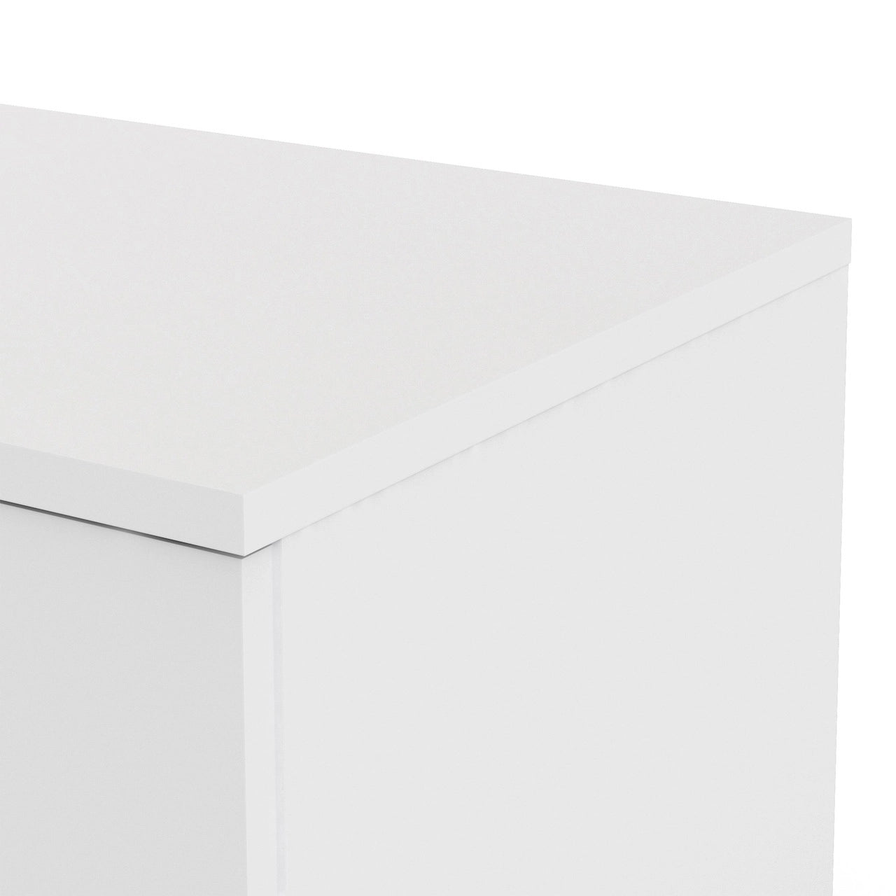 Furniture To Go Match TV Unit 1 Drawers 2 Shelf in White High Gloss