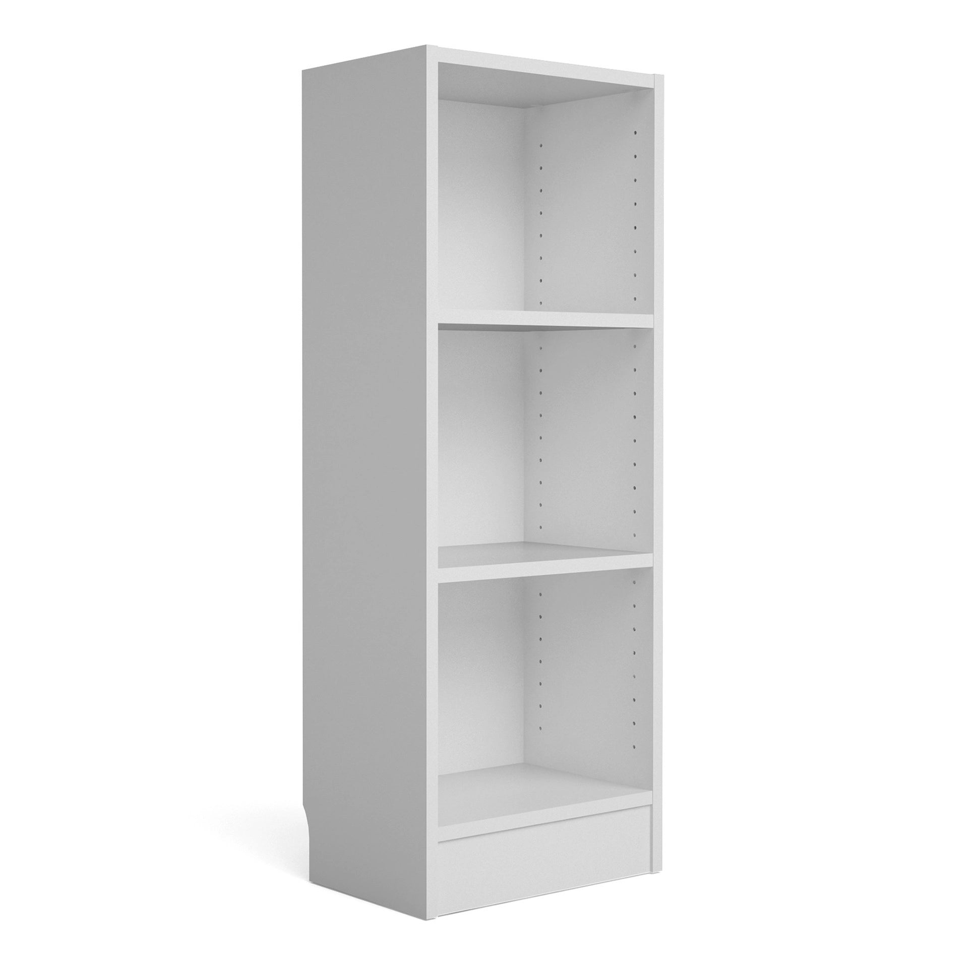Furniture To Go Basic Low Narrow Bookcase (2 Shelves) in White