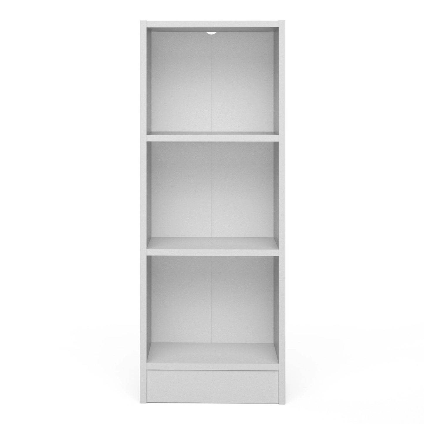 Furniture To Go Basic Low Narrow Bookcase (2 Shelves) in White
