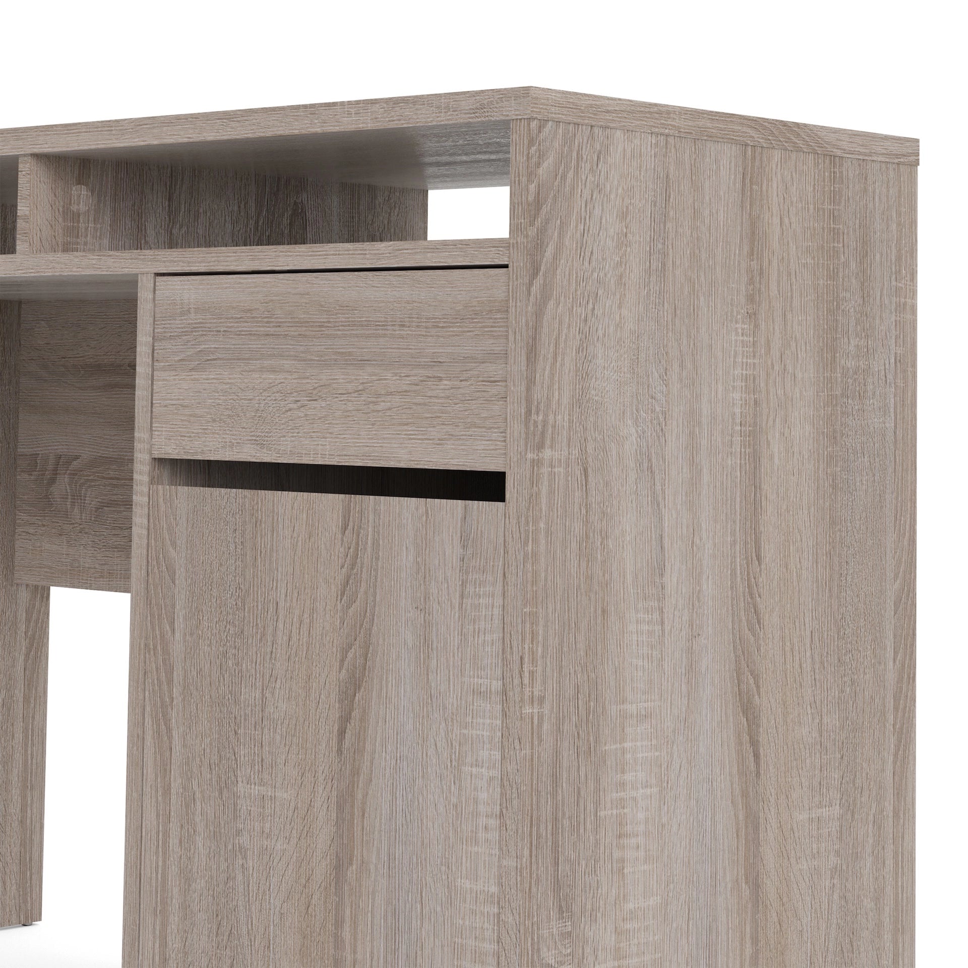 Furniture To Go Function Plus Desk 1 Door 1 Drawer in Truffle Oak
