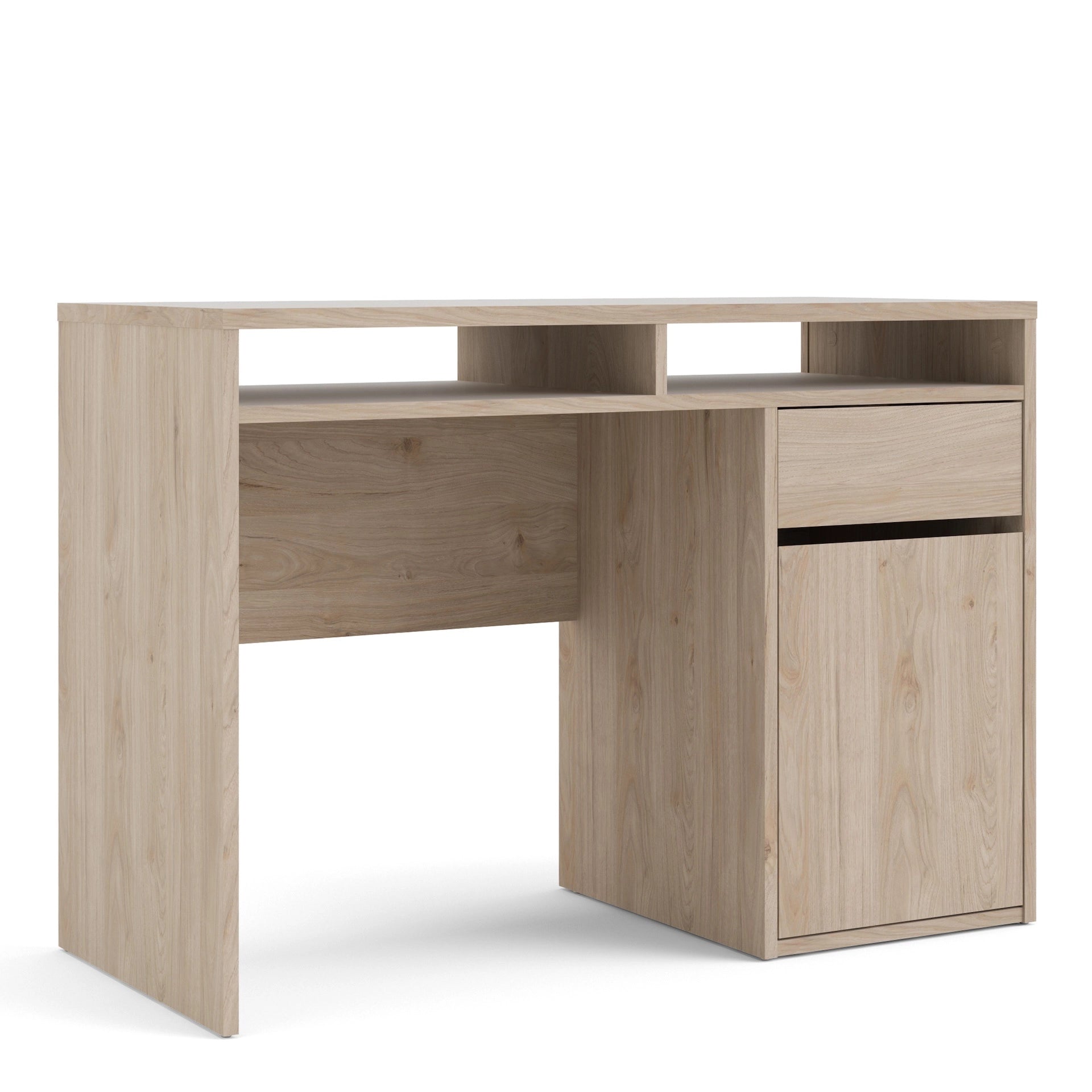 Furniture To Go Function Plus Desk 1 Door 1 Drawer in Jackson Hickory Oak