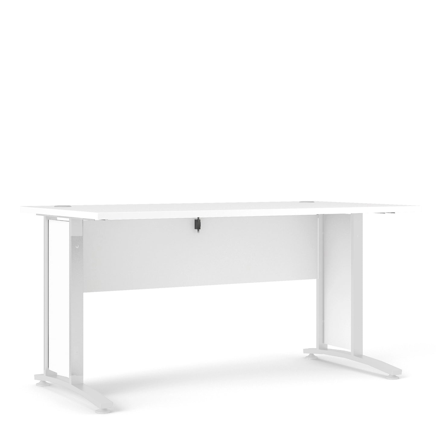 Furniture To Go Prima Desk 150cm in White with White Legs