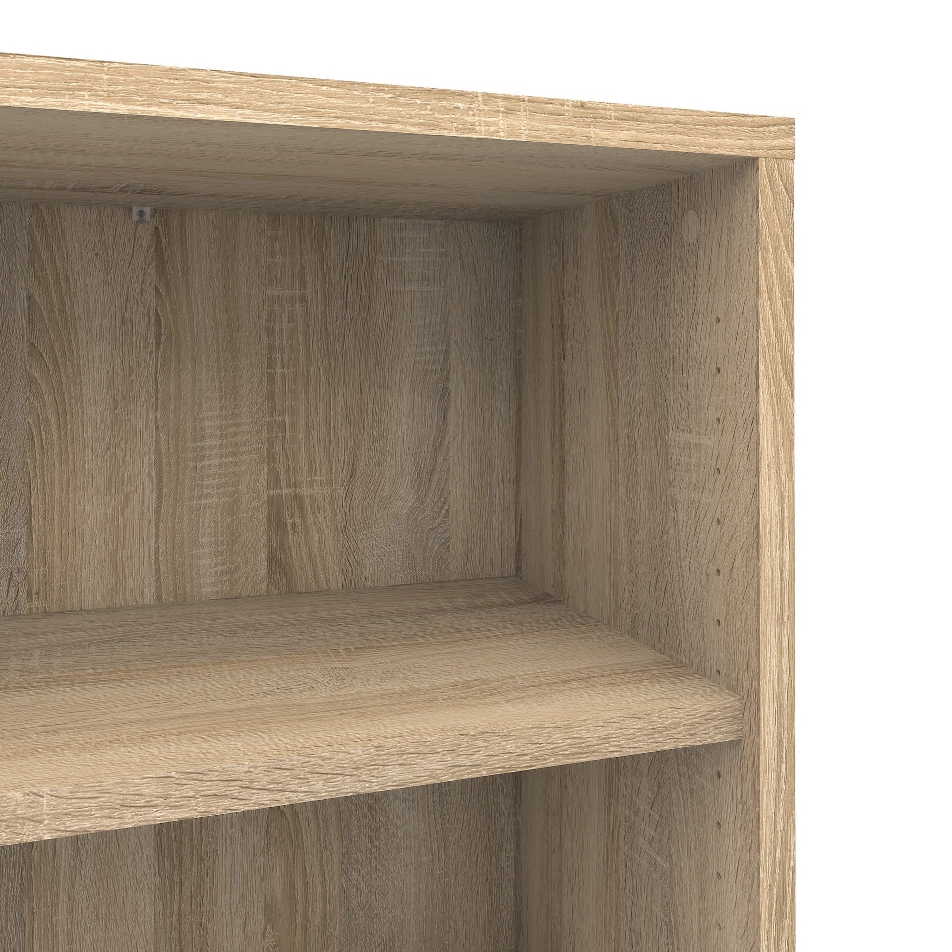 Furniture To Go Prima Bookcase 2 Shelves with 2 Drawers & 2 Doors in Oak