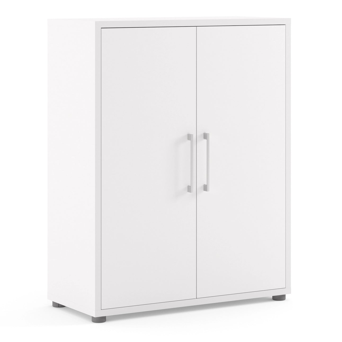 Furniture To Go Prima Bookcase 2 Shelves with 2 Doors in White