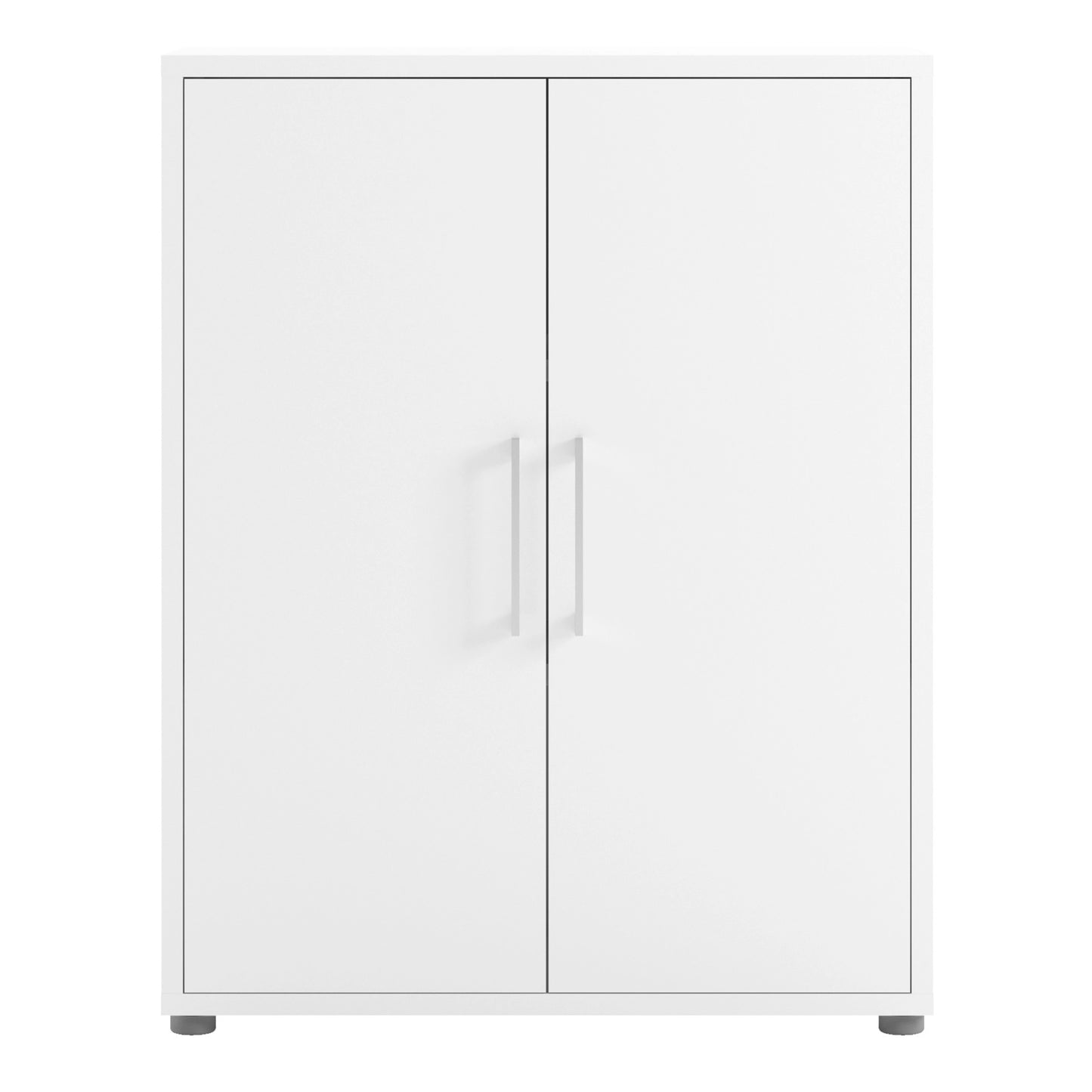 Furniture To Go Prima Bookcase 2 Shelves with 2 Doors in White