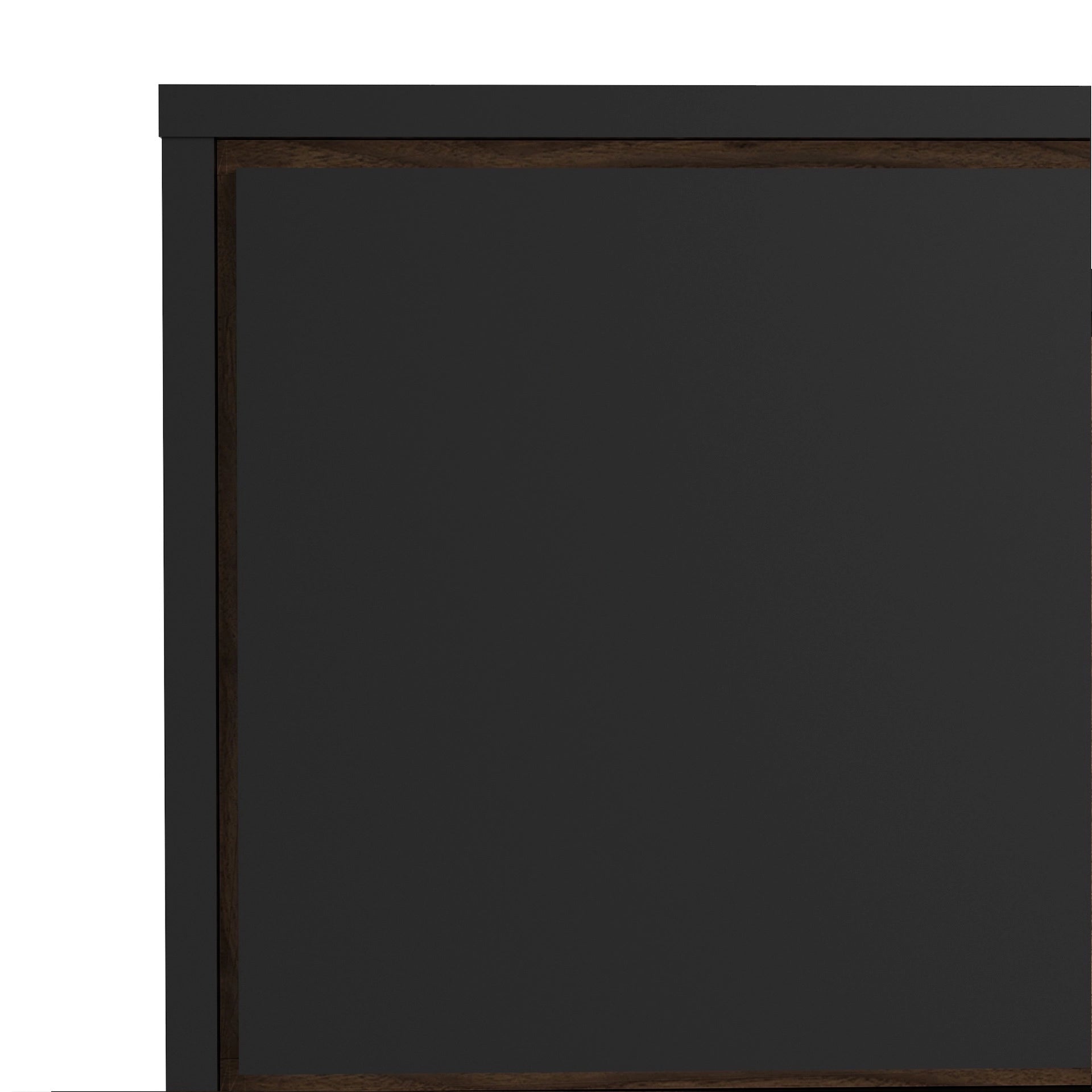 Furniture To Go Ry TV-Unit 1 Door + 1 Drawer Matt Black Walnut