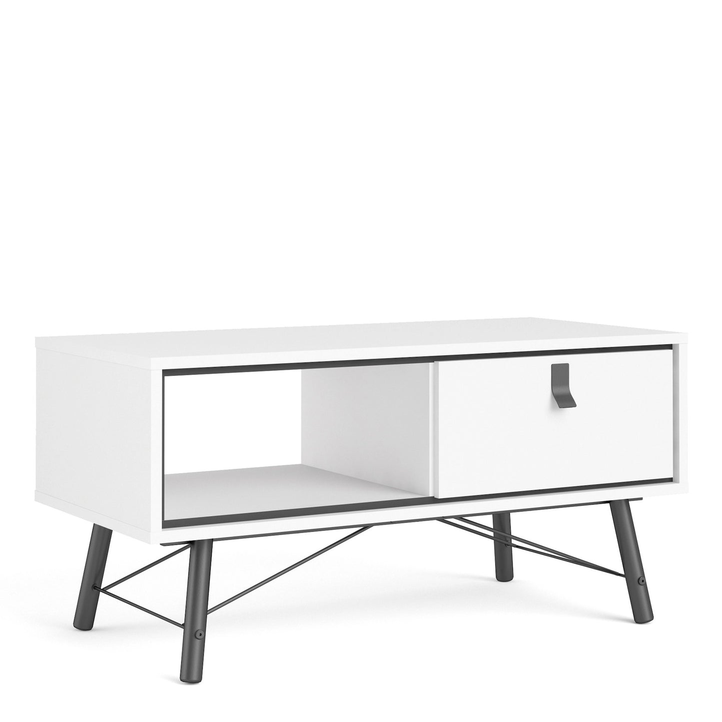 Furniture To Go Ry Coffee Table with 1 Drawer Matt White