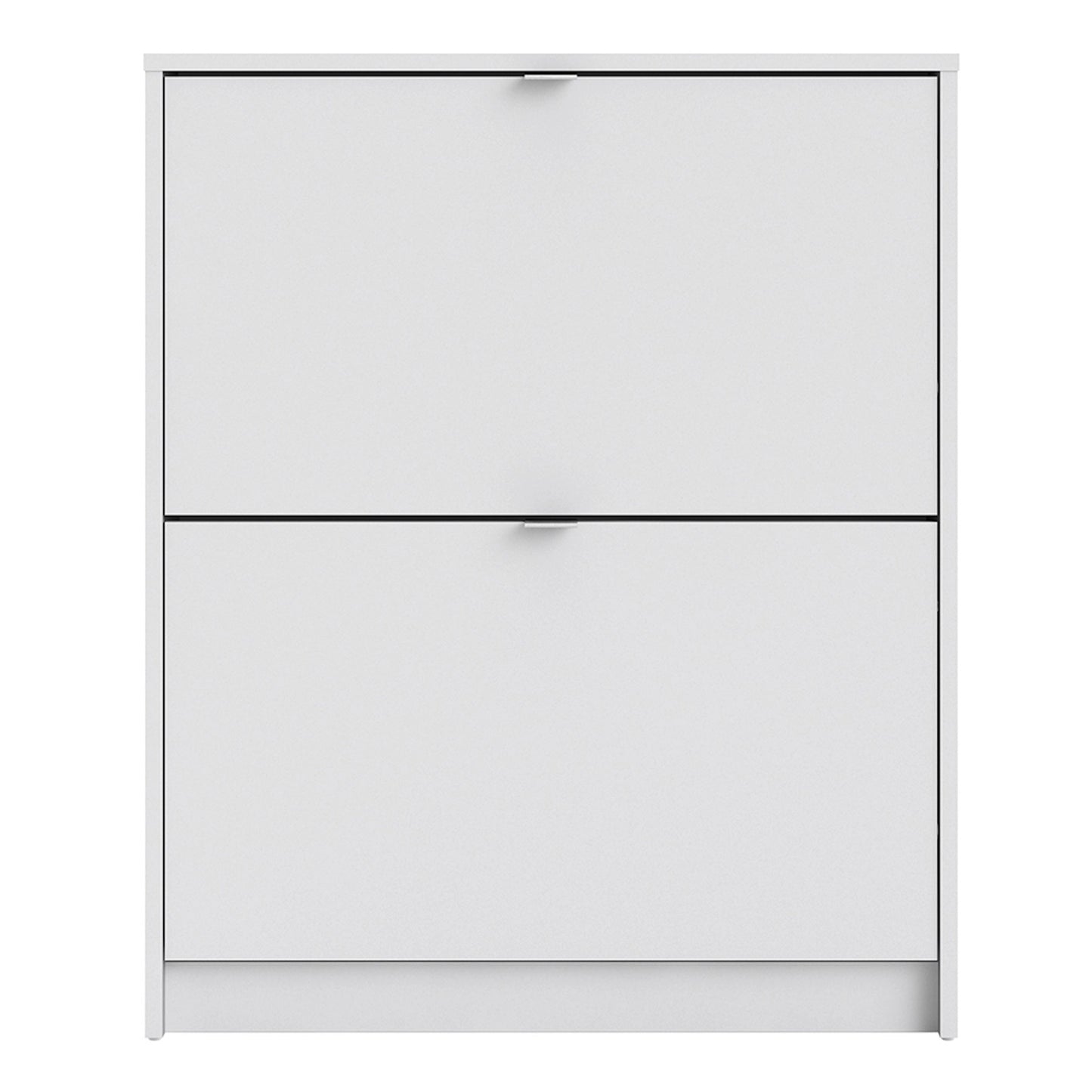 Furniture To Go Shoes Shoe Cabinet W. 2 Tilting Doors & 1 Layer in White