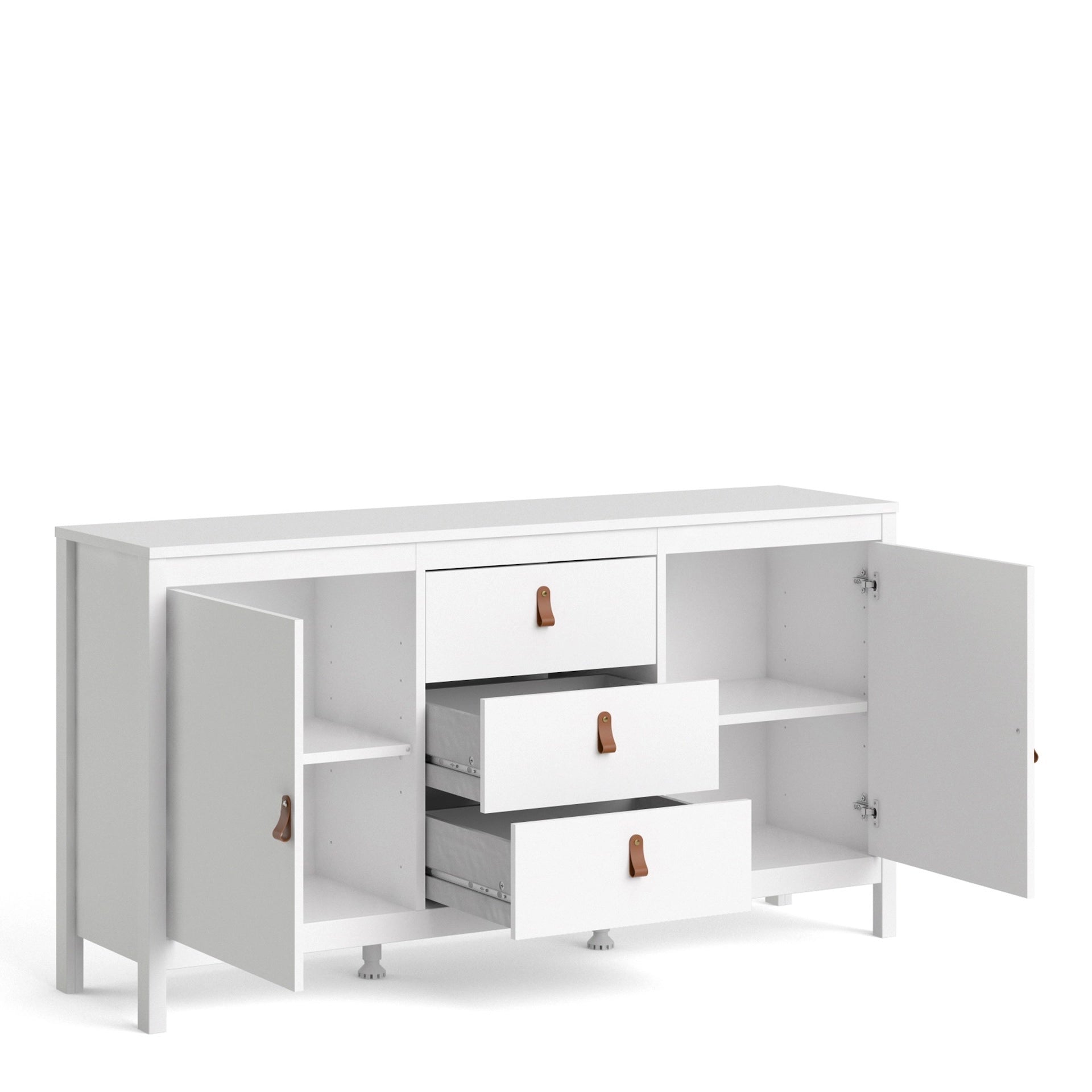 Furniture To Go Barcelona Sideboard 2 Doors + 3 Drawers in White