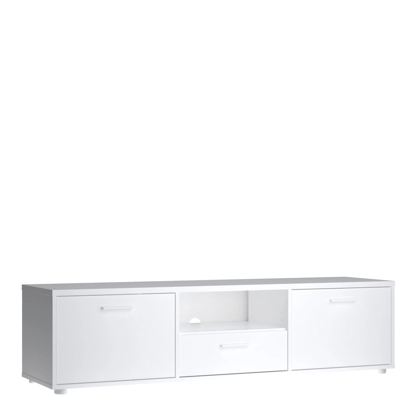 Furniture To Go Media TV-Unit with 2 Doors + 1 Drawer 147cm White