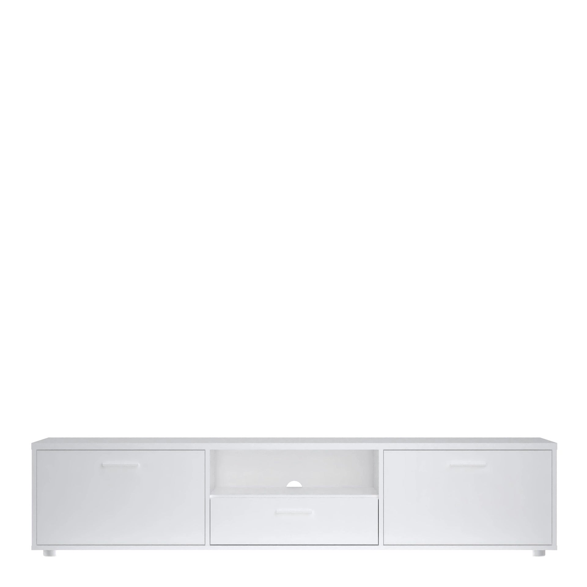 Furniture To Go Media TV-Unit with 2 Doors + 1 Drawer 177cm White