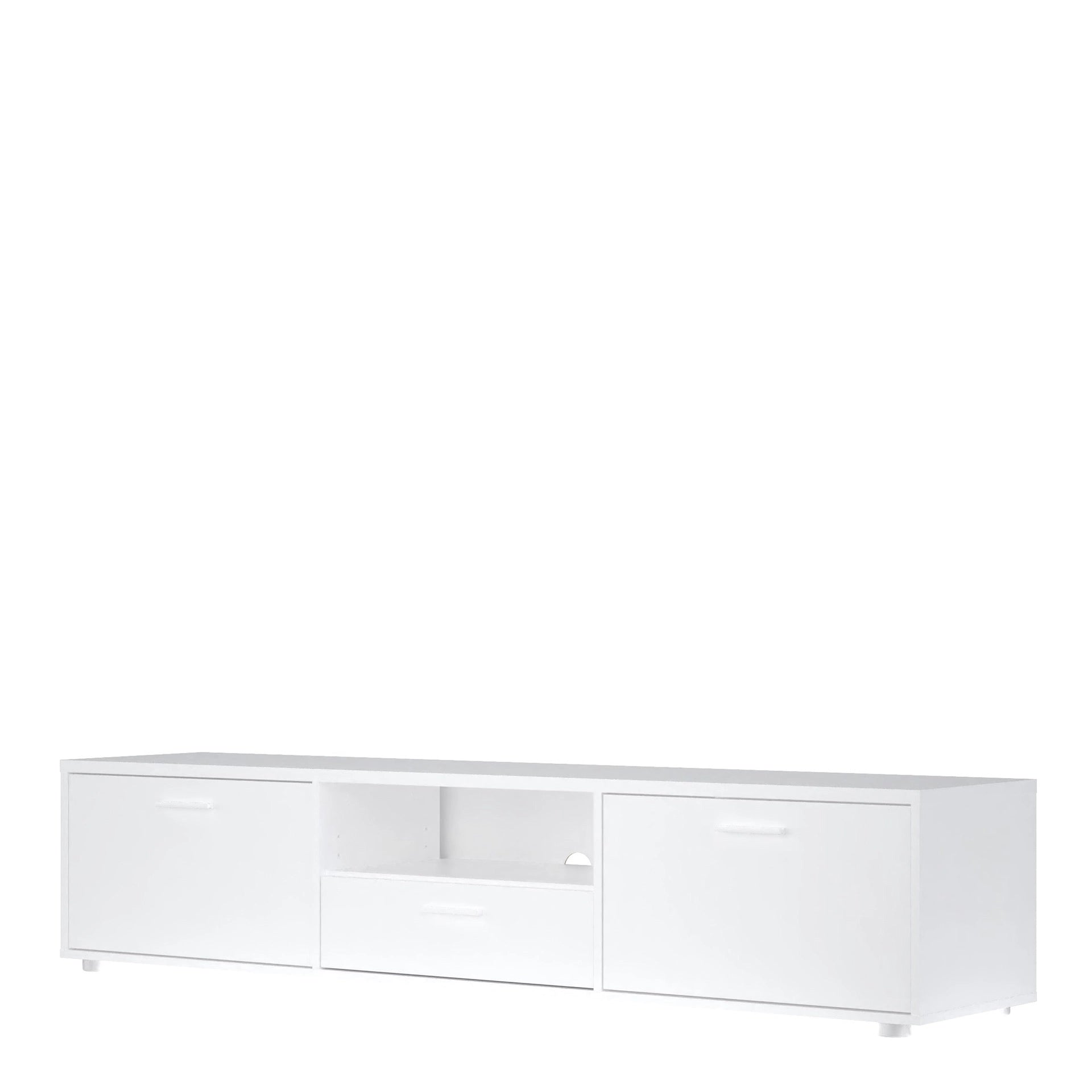 Furniture To Go Media TV-Unit with 2 Doors + 1 Drawer 177cm White