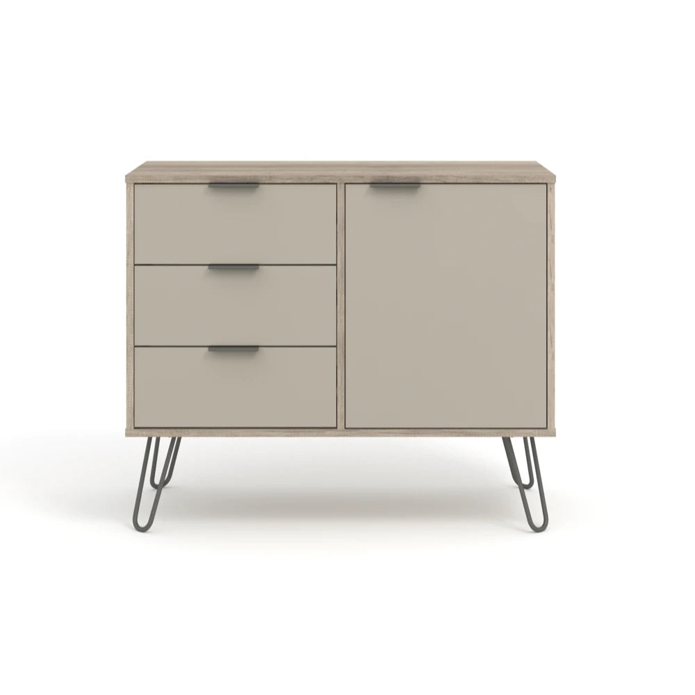 Core Products Augusta Driftwood Small Sideboard With 1 Doors, 3 Drawers