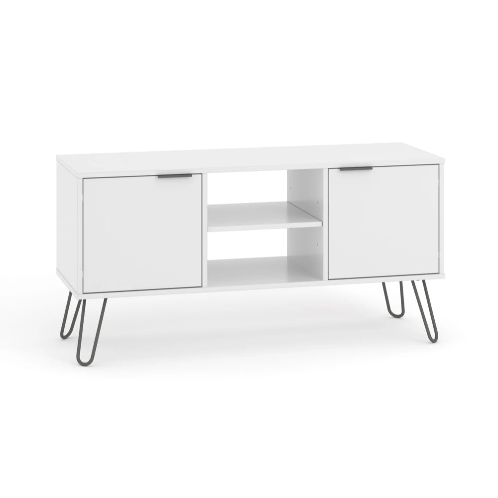 Core Products Augusta White 2 Door Flat Screen TV Unit