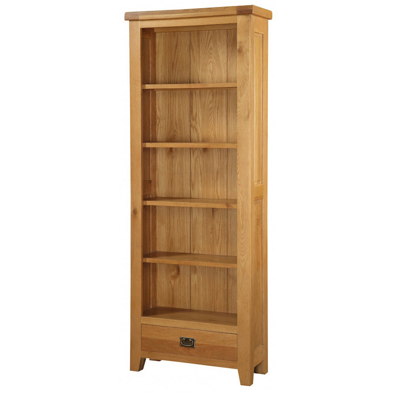 Heartlands Furniture Acorn Solid Oak Bookcase Large
