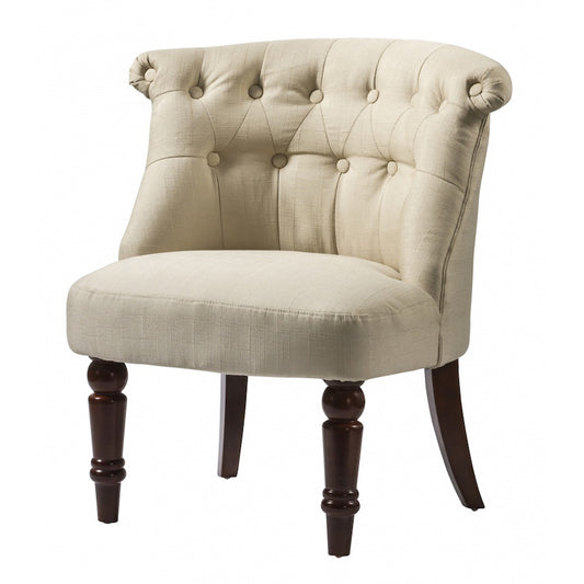 Heartlands Furniture Alderwood Fabric Chair Beige (pair)