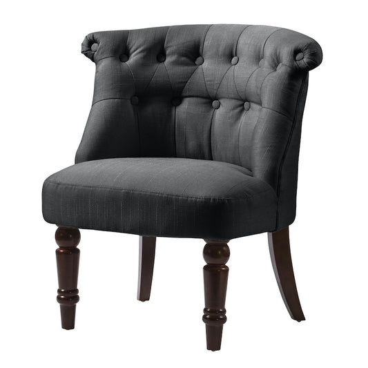 Heartlands Furniture Alderwood Fabric Chair Black (pair)