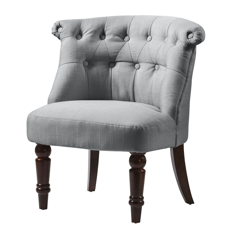 Heartlands Furniture Alderwood Fabric Chair Grey (pair)