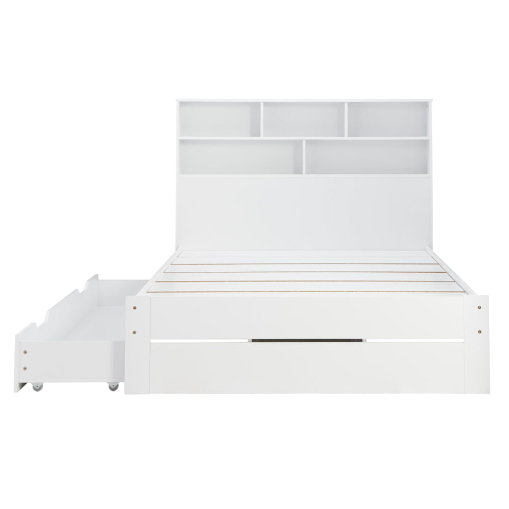 Birlea Alfie 4ft 6in Double Guest Bed Frame, White