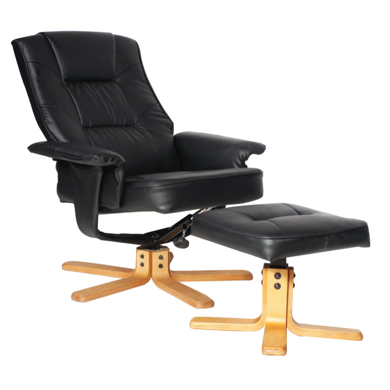 Alphason Drake Recliner Chair, Black