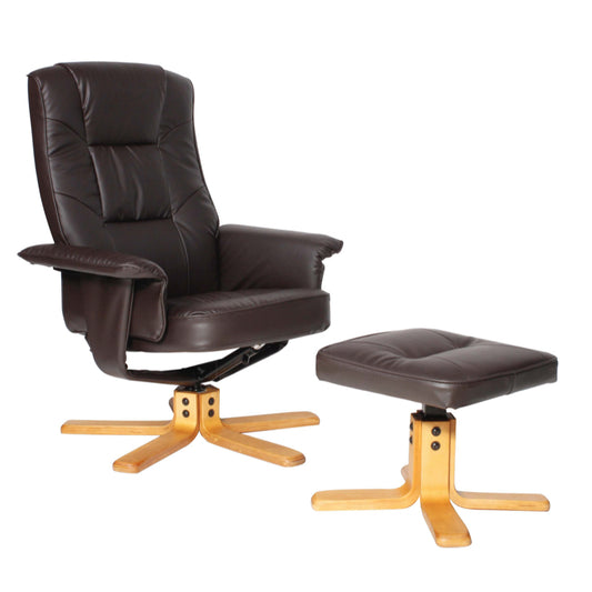 Alphason Drake Recliner Chair, Brown