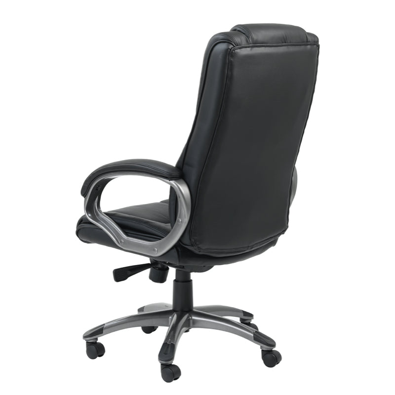 Alphason Northland Leather Chair, Black
