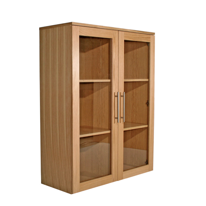 Alphason Oakwood Wide Bookcase, Oak