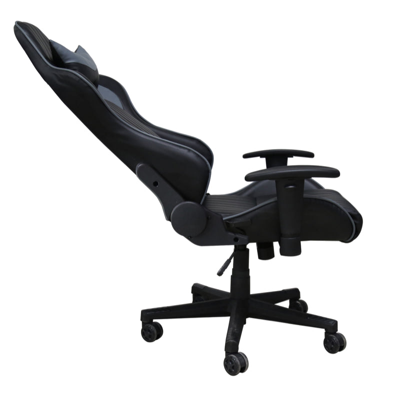 Alphason Senna Faux Leather Chair, Black & Grey