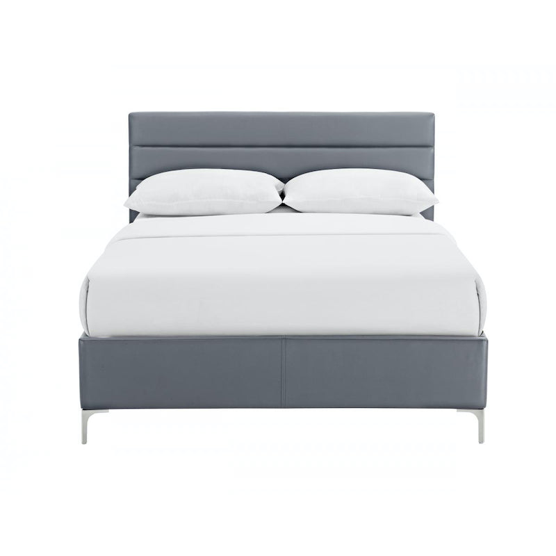 Heartlands Furniture Arco PU King Size Bed Grey