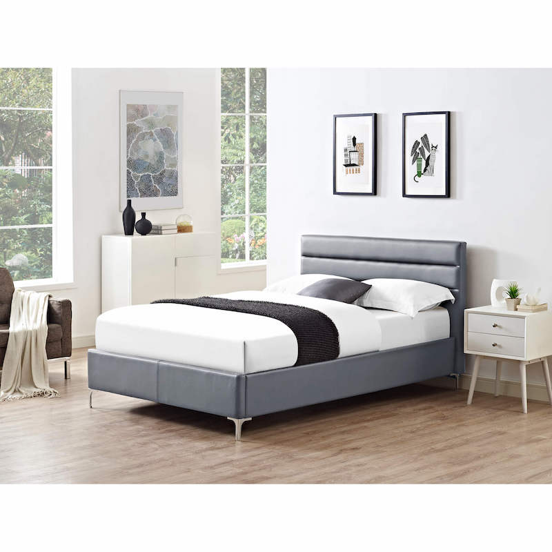 Heartlands Furniture Arco PU Single Bed Grey