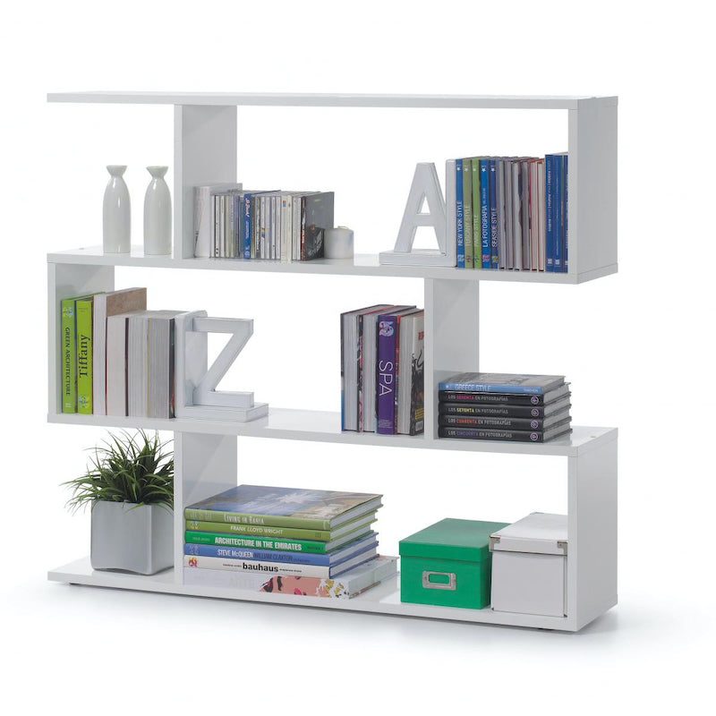 Heartlands Furniture Arctic Bookcase Wide White 301010BO