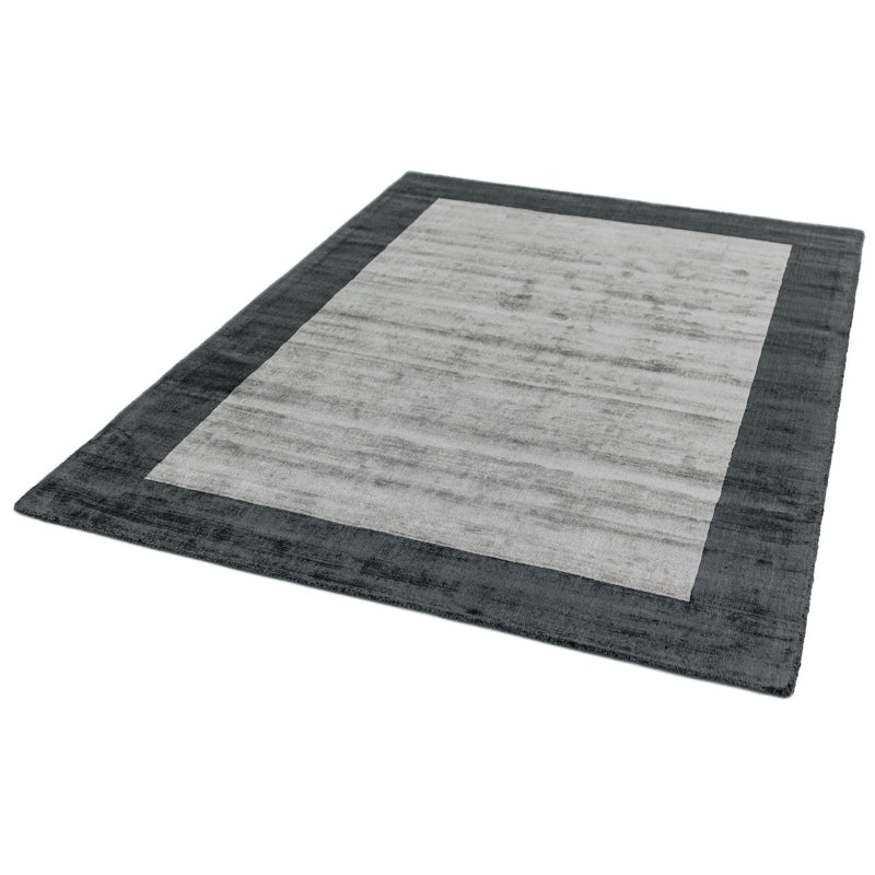 Asiatic Blade Border Charcoal Silver 04 Rug