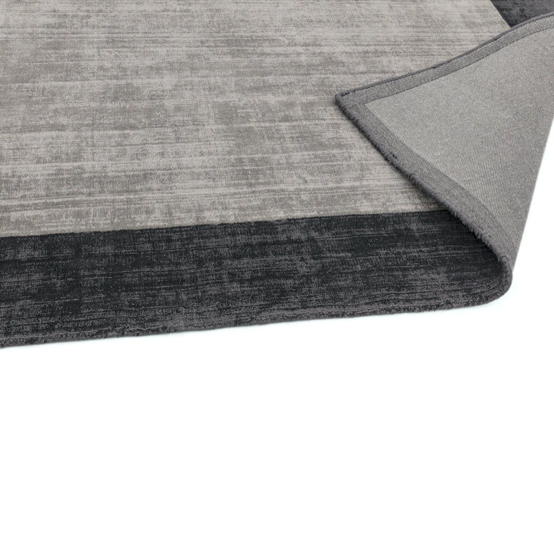 Asiatic Blade Border Charcoal Silver 04 Rug