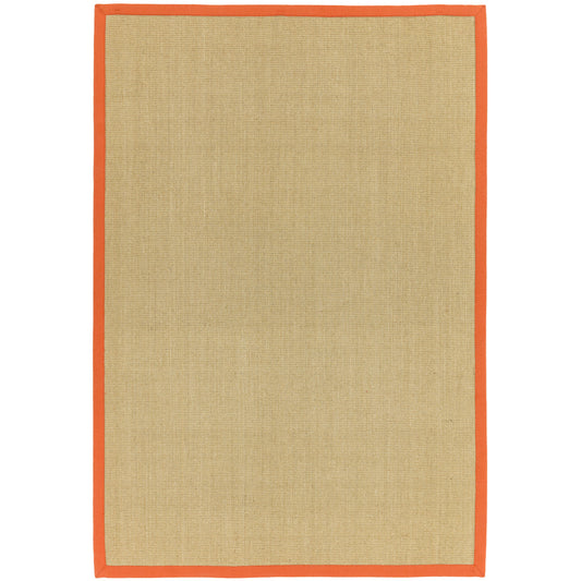 Asiatic Sisal Linen & Orange Rug