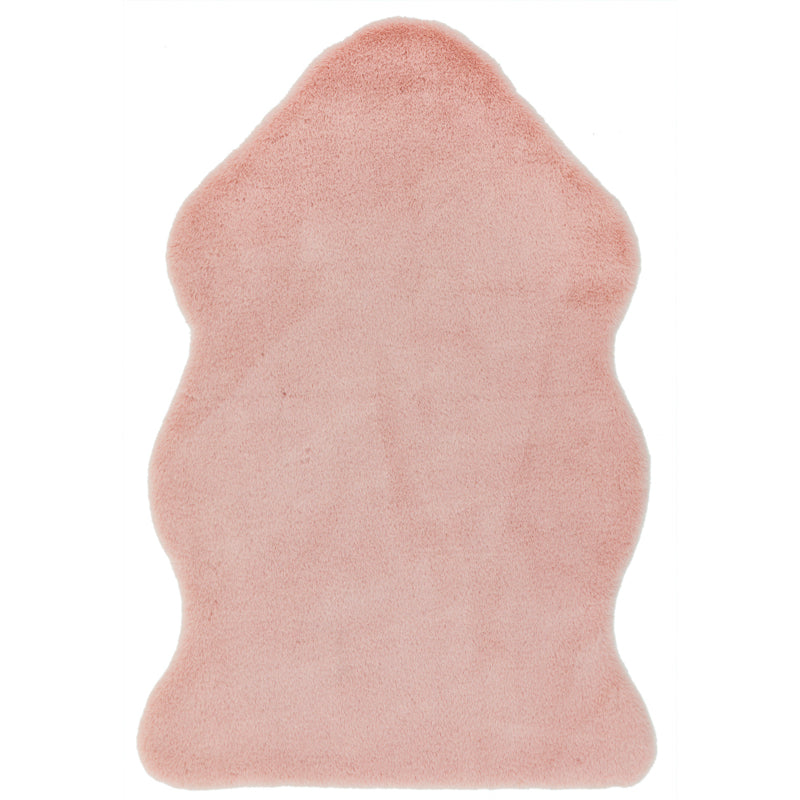 Asiatic Willow faux Fur Pink Rug