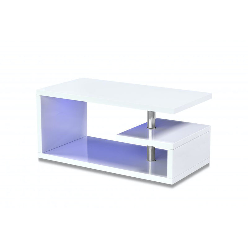 Heartlands Furniture Astana LED Coffee Table White High Gloss