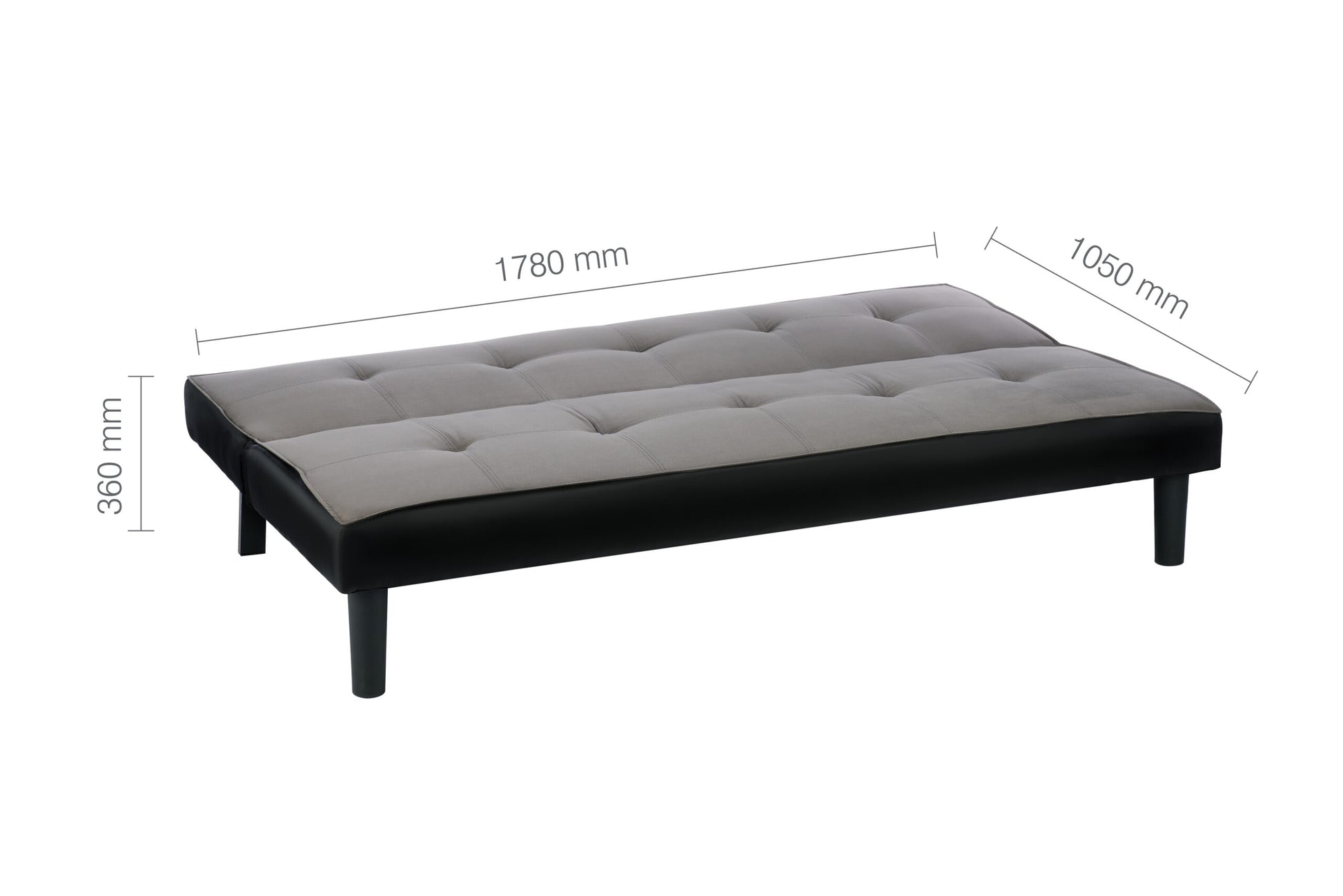 Birlea Aurora Sofa Bed, Grey Velvet