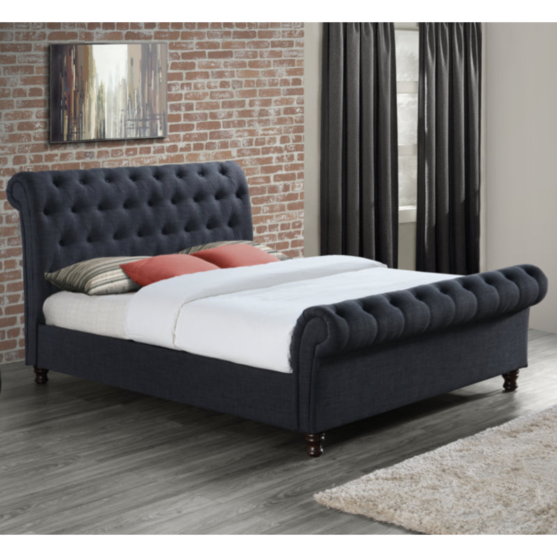 Birlea Castello 4ft 6in Double Bed Frame, Charcoal