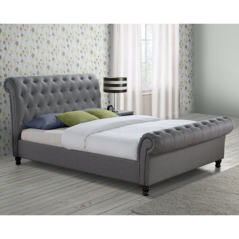 Birlea Castello 4ft 6in Double Bed Frame, Grey
