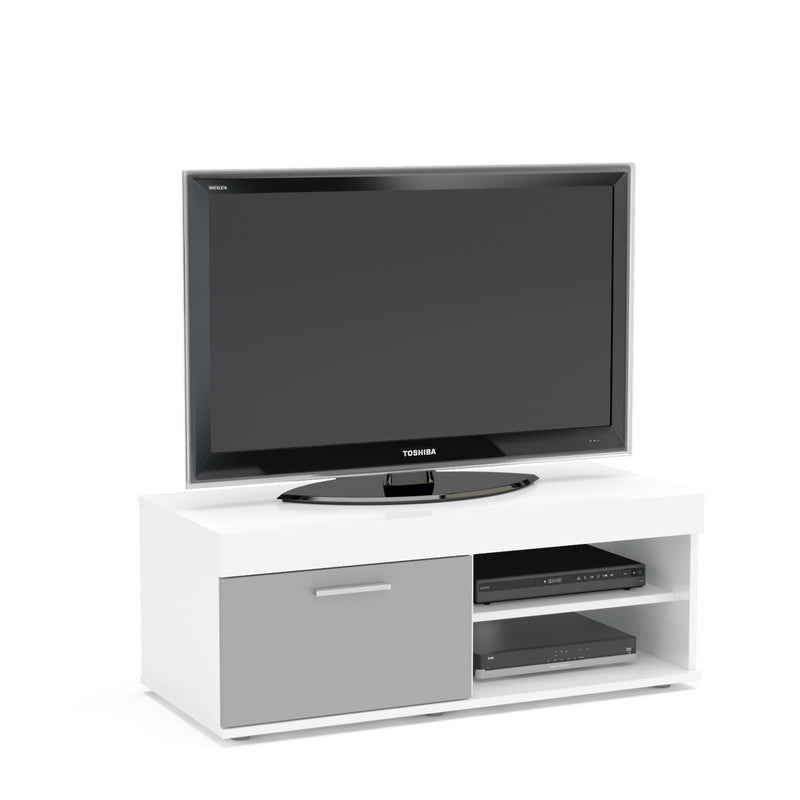 Birlea Edgeware Small TV Unit, White & Grey
