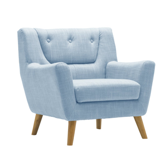 Birlea Lambeth Chair, Duck Egg Blue
